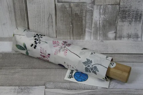 Parapluie de poche automatique avec feuilles de terre - Schirme, kompakt und leicht, perfekt für unterwegs und schützt zuverlässig vor Regen.