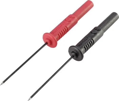 VOLTCRAFT MSS-102 Sicherheits-Prüfspitzen-Set VC-8015055 Buchse 4mm CAT II 300V Schwarz, Rot 1 Set