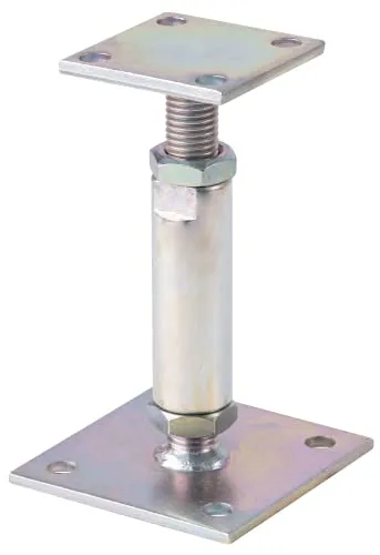 Alberts höhenverstellbarer Pfostenträger 150-190 - Verzinkter Pfostenträger für stabile Montage, höhenverstellbar von 150 bis 190 mm, langlebig und ideal für Schwerlastanwendungen.