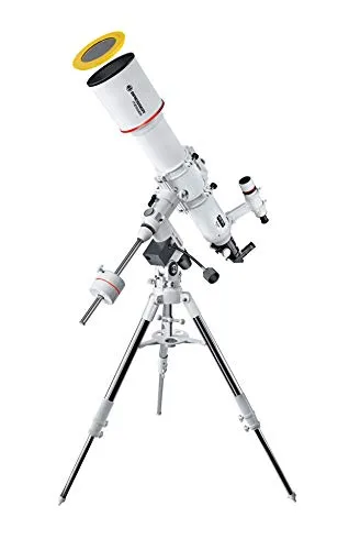 BRESSER Messier AR-127S/635 Teleskop mit EXOS-2 Montierung - Hochwertiges Teleskop für Nacht- und Sonnenbeobachtung mit 127mm Öffnung, ideal für große und helle Gesichtsfelder. Inklusive Sonnenfilter für sichere Sonnenbeobachtungen.