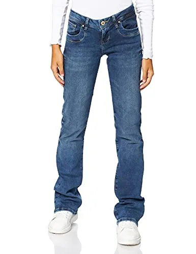 LTB Jeans Bootcut fit in Dunkelblau W32/L32 - Stylische Bootcut Jeans in Dunkelblau mit niedriger Bundhöhe, ideal für einen lässigen Look. 5-Pocket Design und hochwertiger Lederpatch machen sie zum perfekten Begleiter.
