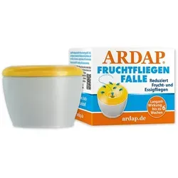 Ardap Fruchtfliegenfalle - Effektive Lösung gegen Fruchtfliegen - Die Ardap Fruchtfliegenfalle ist ideal für Innenräume, um Obst- und Essigfliegen schnell zu bekämpfen. Mit einer Wirkungsdauer von bis zu 6 Wochen sorgt sie für eine fruchtfliegenfreie Umgebung.