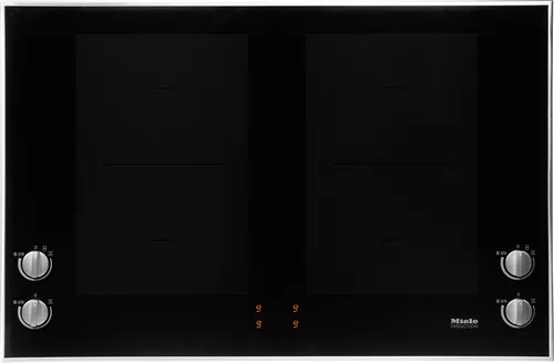 Miele Flex-Induktions-Kochfeld KM 7174 FR schwarz - Kochfeld mit 4 PowerFlex-Induktionszonen, ideal für große Töpfe und vielseitiges Kochen. Inklusive Warmhaltefunktion für stressfreies Kochen und Servieren.
