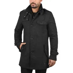 Indicode Kurzmantel IDBrandan mit Stehkragen schwarz L (52) - Klassischer Kurzmantel für stilvolle Auftritte. Hochwertige Materialkombination aus Wolle und Polyester sorgt für Komfort und Langlebigkeit. Ideal für den täglichen Einsatz.