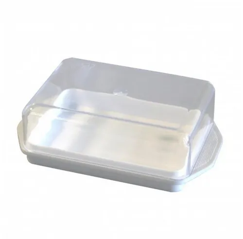 axentia Butterdose Butterdose, weiß, mit Deckel 231232, (1-tlg)