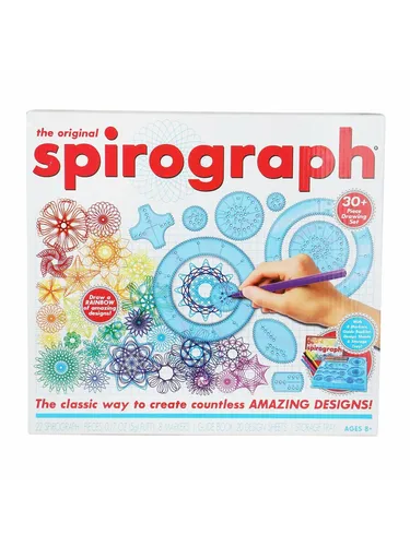 Spirograph Set with Marker - Kreativ Spiele - Fördert die Kreativität mit 19 Präzisionsrädern, 8 Kunstmarkern und 20 Designblättern für unvergessliche gemeinsame Kunstmomente.