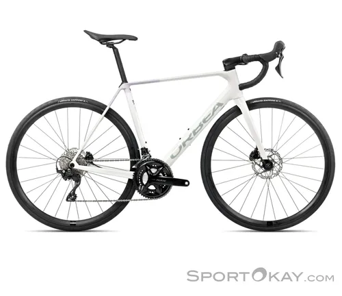Orbea Orca M30 White - Lilac 2026 53 cm - Rennrad mit leichtem Carbonrahmen, ideal für anspruchsvolle Anstiege und optimale Performance auf der Straße.