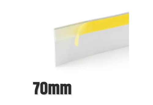 DQ-PP Sockelleiste DQ-PP FENSTERLEISTE, 5m, 1,5mm, 30-70mm, Abschlussleisten, Flachleisten, 30mm, 40mm, 50mm, 60mm, 70mm, Stärke 1,5mm, Weiss