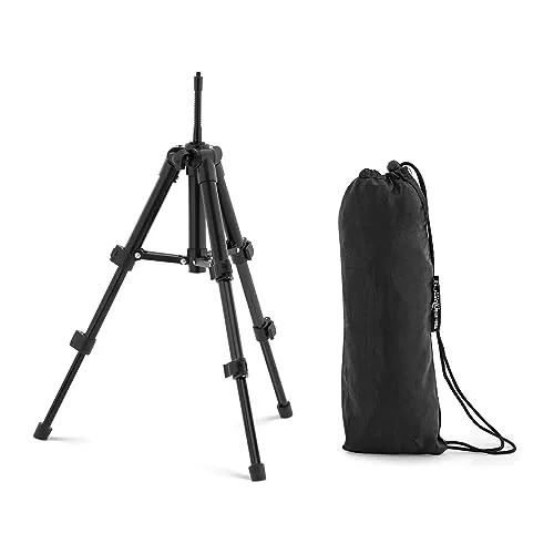 Steinberg-Systems Baustativ SBS-TRIPOD-102 - Robustes Baustativ mit verstellbarer Arbeitshöhe von 24,8 bis 40,4 cm. Ideal für Nivelliergeräte und Laser, mit rutschfesten Gummifüßen für stabilen Halt.