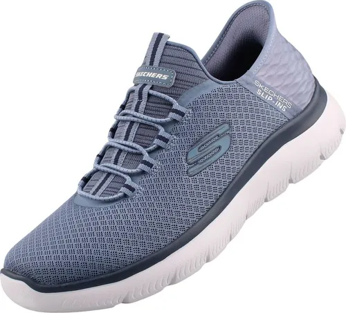SKECHERS Herren Freizeitschuhe SUMMITS - Ultimate Comfort - Sneaker mit exklusivem Heel Pillow für sicheren Halt und veganem Obermaterial aus Mesh. Genießen Sie die gepolsterte Innensohle aus Skechers Air-Cooled Memory Foam für optimalen Tragekomfort.