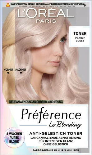 L'ORÉAL PARIS Coloration Préférence Le Blonding Toner, mit pflegender Formel
