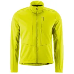 GONSO Adventure Jacket Softshell M - Herren Fahrradjacke 5XL, Neongelb - Fahrradbekleidung mit atmungsaktivem und winddichtem Softshell-Material, ideal für sportive Ausfahrten und aktive Freizeitgestaltung.