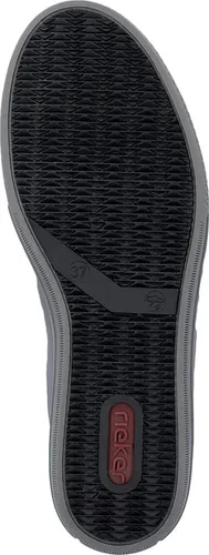 Rieker Damen L59L1 Schnürschuhe, Silbermehrfarbig, 40 EU - Damen-Schnürhalbschuhe aus echtem Leder mit extra weicher MemoSoft-Decksohle für höchsten Tragekomfort.