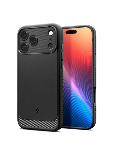 Spigen Case Cover für iPhone 17 Pro - Schutzhülle in Schwarz - Taschen & Schutzhüllen - Robuste, rutschfeste und schocksichere Handyhülle mit 1 Jahr Herstellergarantie, idealer Schutz für Ihr iPhone 17 Pro.