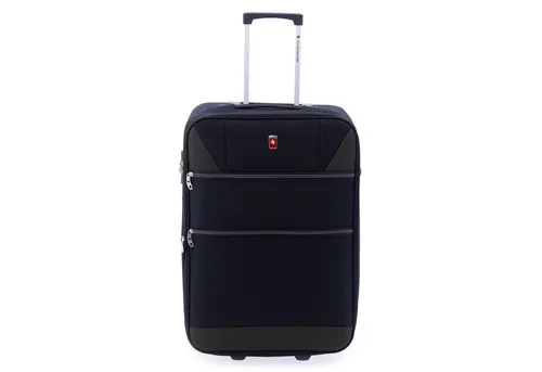 GLADIATOR Weichgepäck-Trolley 2100 - 2 Rollen, Polyester - Weichschalenkoffer mit Reißverschlussfach und Kreuzpackgurt für optimale Organisation. Integriertes Zahlenschloss sorgt für Sicherheit, ideal für anspruchsvolle Reisende.