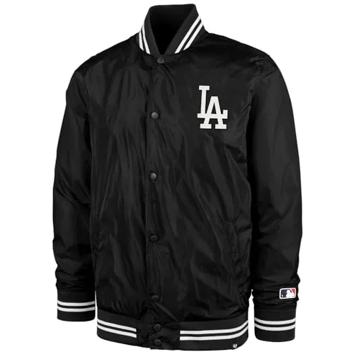 '47 Brand Oversized Bomber Jacke - Los Angeles Dodgers - M - Sportfan Jacke, offiziell lizenziert und bietet einen trendigen Oversized-Look für echte Fans.
