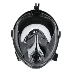 Rezo Taucherbrille Thresher Full Face Mask, mit großer Panoramascheibe schwarz L/XL