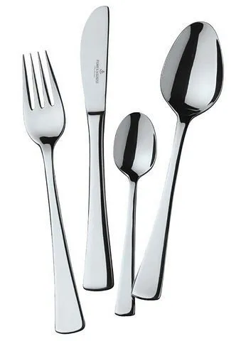 Besteck-Set "Caracas", 30-teilig, silber - 30-teiliges Besteck-Set von Picard & Willpütz in elegantem Design. Hergestellt aus hochwertigem Chromnickelstahl 18/10, spülmaschinengeeignet und ideal für den täglichen Gebrauch.