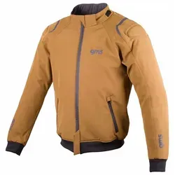 GMS Falcon Motorrad Textiljacke, grün-braun, Größe M - Motorradjacke mit 2 Außentaschen und elastischem Abschluss, ideal für stilbewusste Fahrer, die Komfort und Funktionalität schätzen.
