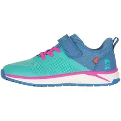 Trollkids Kids Alesund Sneaker 29, Petrol/Lime - Robuste Sneaker für Kinder mit verstärkten Zehen- und Fersenbereichen, elastischer Schnürung und griffiger Sohle. Ideal für Abenteuer im Freien, umweltfreundlich aus recyceltem Polyester.