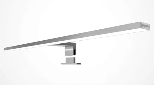 kalb LED Badleuchte 600mm - Spiegellampe aus Aluminium - Spiegellampe für das Bad, hochwertige Aluminiumkonstruktion mit neutralweißem Licht, vielseitig montierbar und ideal für jeden modernen Badezimmerstil.