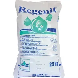 K+S REGENIT Siedesalz SALZTABLETTEN 25 kg - Wasseraufbereitung: Effizientes Regeneriersalz in Tablettenform, sorgt für weiches Wasser und verhindert Kalkablagerungen.