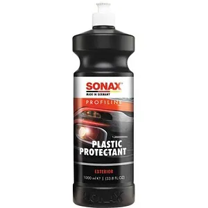 SONAX 02103000 PROFILINE Plastic Protectant Exterior 1 l - Autopflege & Motorradpflege, hochwirksame silikonfreie Kunststofftiefenpflege für unlackierte Außenflächen, bringt verwitterte Teile zum Glänzen und bietet langanhaltenden Schutz vor Umwelteinflüssen.
