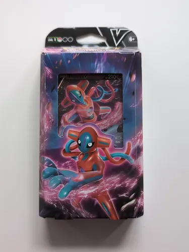 Pokemon Deoxys V Battle Deck - Deutsch - Erlebe spannende Kämpfe mit dem Deoxys V Battle Deck! Ideal für Einsteiger und Profis, bietet dieses Deck strategische Möglichkeiten im Pokémon TCG. Sprache: Deutsch.