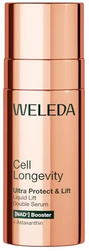 WELEDA Cell Longevity Ultra-Protect Lift Liquid Double Serum 50 ml - Innovatives 2-Phasen-Serum mit NAD-Komplex und Astaxanthin, vereint pflanzliche Öle für eine geschmeidige Haut. Unterstützt ein vitales Erscheinungsbild und sorgt für ein angenehmes Pflegeerlebnis.