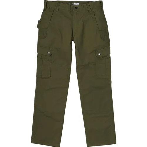 Carhartt Ripstop Cargohose - Dunkelgrün (G72) - W32/L34 - Arbeits- & Schutzkleidung mit Rugged Flex® für optimale Bewegungsfreiheit und strapazierfähigen Cordura®-Taschen, ideal für anspruchsvolle Jobs.