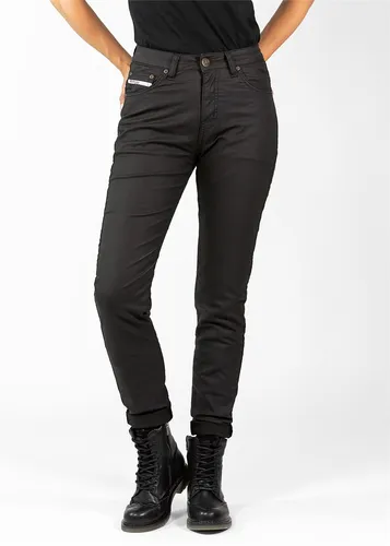 John Doe Motorradhose - Betty Jeggings - Motorradhosen mit optimalem Schutz und modernem Design. Die wasserabweisende Betty Jeggings bietet hohen Tragekomfort durch XTM Fiber und Coolmax Technologie, ideal für jede Wetterlage.