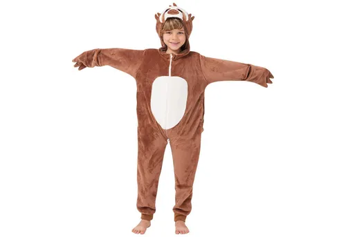 Corimori Jumpsuit Große Auswahl an Kinder Onesies, Jumpsuits, Tier-Kostümen (1-tlg) Jumpsuit, Pyjama, Fasching, Kigurumi, Tierkostüme, Faultier "Henry"
