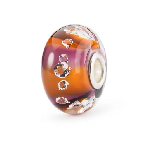 Trollbeads Bead Entfachte Energie - Limitierte Edition, TGLBE-00229 - Handgefertigter Bead aus Silber und Muranoglas, ideal zum Personalisieren deines Schmucks. Ein einzigartiges Kunstwerk, das Geschichten erzählt und deine individuelle Persönlichkeit widerspiegelt.