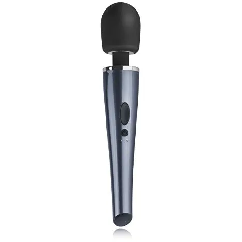 Teazers Massagestab Magic Wand Black Lightning – Kabelosser Therapeutisch Massage Wand um die Muskeln zu entspannen oder erogene Zonen zu stimulieren - Wiederaufladbar und Wasserdicht - Schwarz