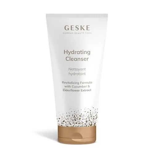 GESKE | Hydrating Cleanser | GESKE SmartAppGuided™ Gesichtsbürsten | Gurken- & Holunderextrakt, Vitamin E & Provitamin B5 | Unreine Haut | Täglich | Alle Hauttypen | Vegane Formel ohne Tierversuche
