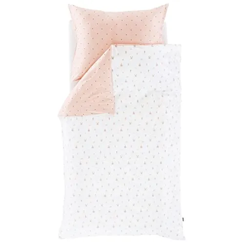 Träumeland Kinder- und Jugend-Bettwäsche Märchengold - Zweiteiliges Bettwäsche-Set aus weicher Baumwolle (135 x 200 cm + 80 x 80 cm) mit praktischem Hotelverschluss. In stylischer Turnbeutelverpackung - ideal für Ausflüge und als gemütlicher Schlafplatz.