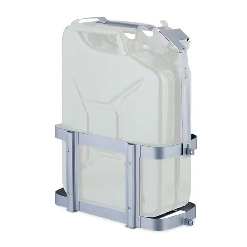 Benzinkanisterhalterung - Jerry Can Halter - Praktische Kanisterhalterung aus robustem Metall, ideal für die sichere Aufbewahrung von Benzinkanistern. Perfekt für Werkstatt und Garage.