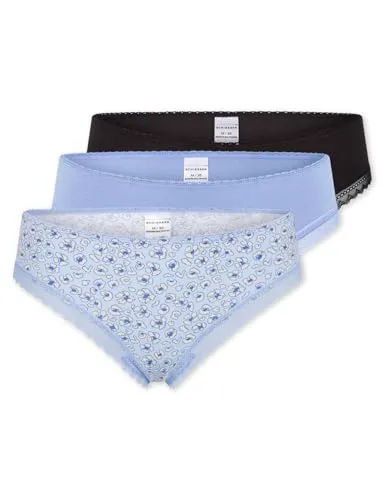 Schiesser Damen Tanga String 3er Pack mit Spitze - Eleganter 3er Pack Tanga Strings mit zarter Spitze für einen perfekten Sitz und hohen Tragekomfort. Ideal für jeden Tag und vielseitig kombinierbar.