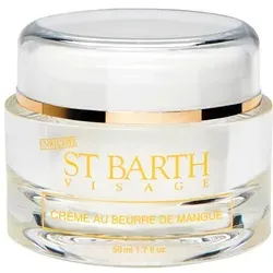 LIGNE ST BARTH Reichhaltige Mangobutter Creme 50 ml - Luxuriöse Mangobutter Creme für alle Hauttypen, die reichhaltig pflegt und die Haut mit natürlichen Nährstoffen versorgt. Ideal als Make-up-Grundlage und für eine strahlende Haut.
