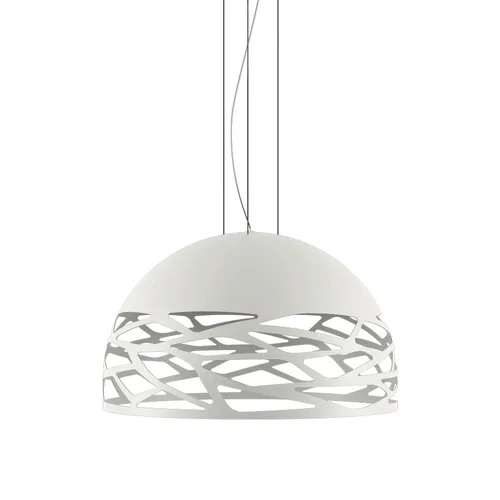 Kelly SO1 Pendel Ø50 in Weiß - Elegante Deckenleuchte mit 50 cm Durchmesser, aus hochwertigen Materialien für sanfte Lichtverteilung. Ideal über Esstischen für eine stilvolle Atmosphäre.
