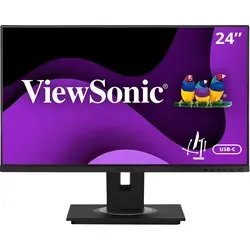 VIEWSONIC VG2455 24" FHD Monitor - 24" FHD Monitor mit IPS-Technologie, höhenverstellbar und pivotierbar für ergonomisches Arbeiten, ideal für Home Office und kreative Anwendungen.