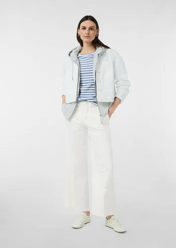 comma Culotte Hose Culotte aus Lyocellmix mit Bügelfalte