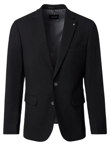 VENTI Herren Anzugsakko FORMAL Revers Schwarz 50 - Elegantes VENTI Herren Anzugsakko mit Reverskragen und 2-Knopf-Verschluss. Ideal für den professionellen Einsatz, bietet es hohen Tragekomfort und vielseitige Kombinationsmöglichkeiten.