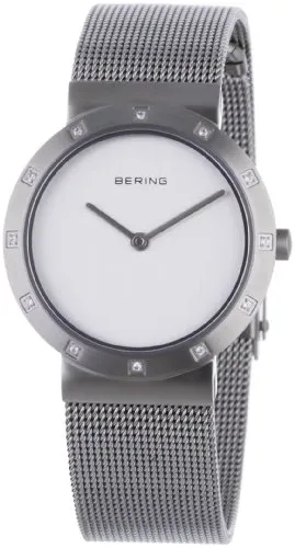 BERING Classic Damenuhr 10629-000 - Elegante Damenuhr mit silbernem Meshband und Svarowski-Elementen, ultra-schlankes Design, 5 ATM wasserdicht, perfekt für jeden Anlass.