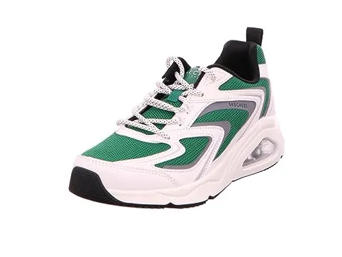Skechers Damen Tres UNO-Street FL-air Sneaker in Grün, 35.5 EU - Sportlicher Schnürer mit luftgekühlter Memory-Schaum-Einlegesohle und sichtbarer Airbag-Zwischensohle für optimalen Komfort. Flexible Laufsohle für besten Halt.