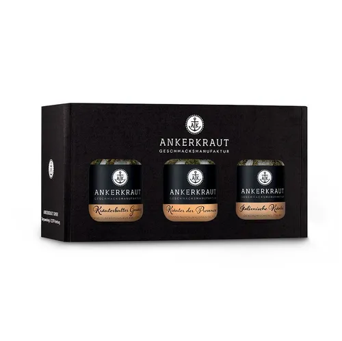 Ankerkraut Gewürz Kräuter Gewürz-Box, Ankerkraut Kräuter Geschenk-Box - Gewürzmischung Sichtfenster