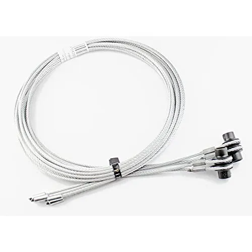 Hörmann Drahtseile Beschlag Z (Größe: 3 mm, Länge 2740 cm, aus hochwertigem Stahl, mit Seilaufnahme, langlebig und robust, für Garagentore) 3064352