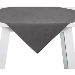 Pichler Tischwäsche Cordoba Mitteldecke 100x100 cm | granit - grau