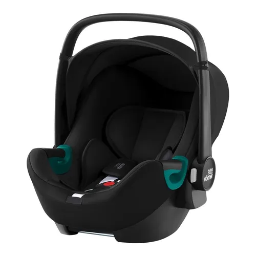 Britax Römer i-Size Babyschale Baby-Safe 3 i-Size Design Space Black - Sichere i-Size Babyschale für Neugeborene bis 15 Monate. Mit herausnehmbarem Einsatz und flacher Liegeposition. Kompatibel mit VARIO BASE 5Z und vielen Kinderwägen, bietet sie flexible Nutzung und einfache Installation.