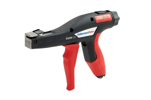 HellermannTyton EVO9SG-PL-BK Kabelbinderzange - Praktisches manuelles Handwerkzeug zum einfachen und präzisen Abschneiden von Kabelbindern. Ideal für effiziente Arbeiten im Bereich Drähte und Kabel.
